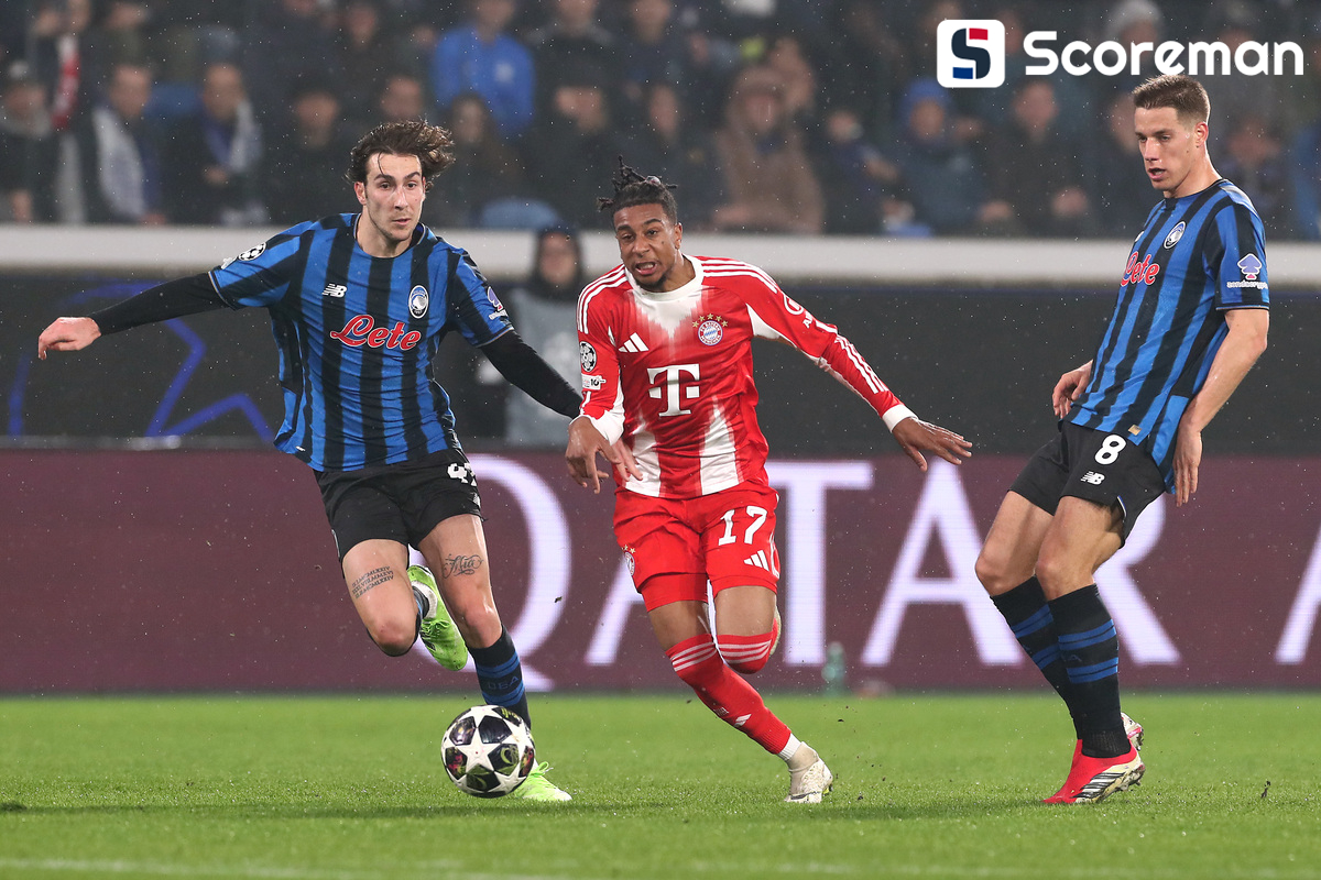 '김민재 결장' 뮌헨, UCL 16강 1차전서 아탈란타에 6-1 대승